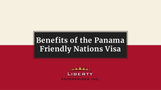 Benefits of the Panama Friendly Nations Visa