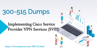 CCNP Service Provider 300-515 SPVI Dumps