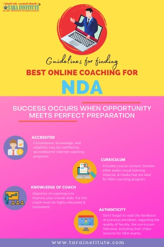 Best online coaching for NDA exam 2020