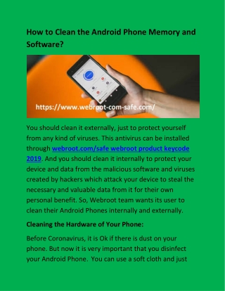 How to Clean the Android Phone Memory and Software