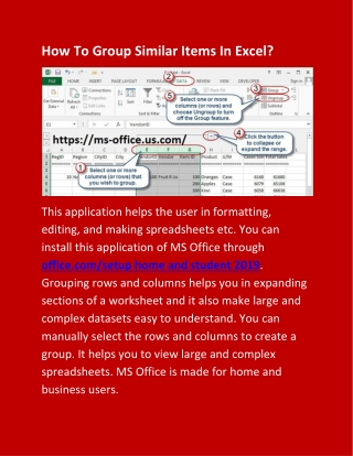 How To Group Similar Items In Excel