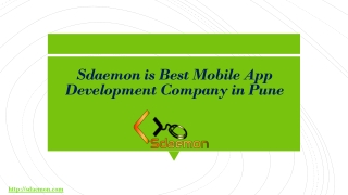 Sdaemon is Best Mobile App Development Company in Pune
