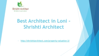 Best Architect in Loni - Shrishti Architect