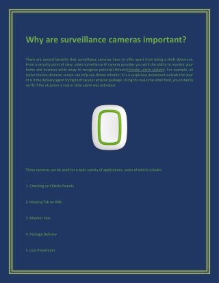 Why are surveillance cameras important?