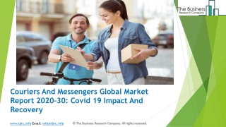 Couriers And Messengers Market, Industry Trends, Revenue Growth, Key Players Till 2030