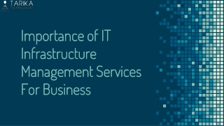 Importance of IT Infrastructure Management Services For Business