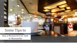 Some Tricks to Buy a Restaurant for Sale in Noosaville