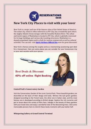 New York City Places to visit with your lover