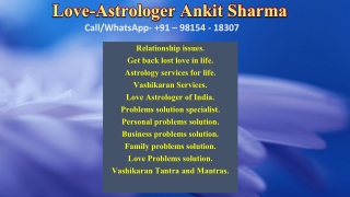 Globally Famous Astrologer To Help Everyone!