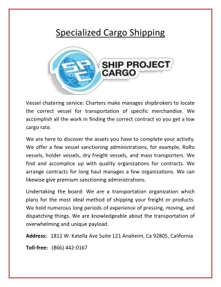 International Cargo Shipping