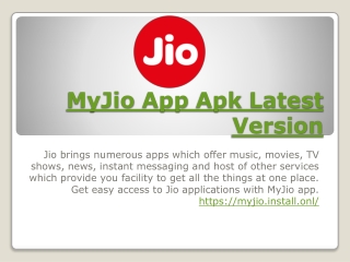MyJio App Apk Latest Version