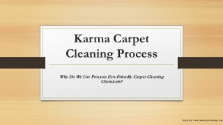 Karma Carpet Cleaning Process