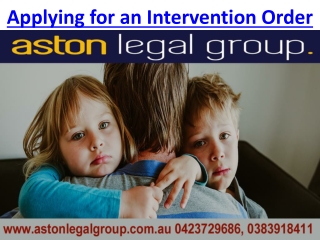 Get Personal Safety Intervention Orders | Applying for an Intervention Order in Melbourne