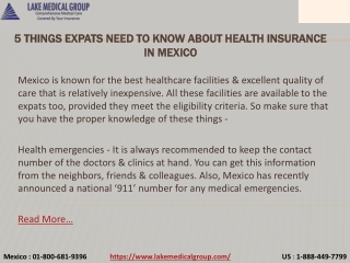 5 things expats need to know about Health Insurance in Mexico