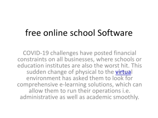 free online school management system