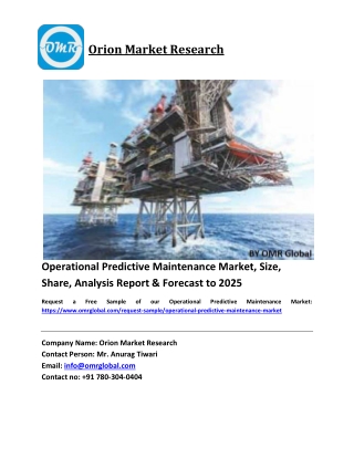 Operational Predictive Maintenance Market Growth, Size, Share, Industry Report and Forecast 2019-2025