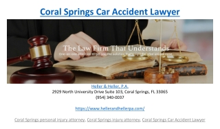 Coral Springs Car Accident Lawyer