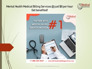 Mental Health Medical Billing Services @ just $8 per hour - Get benefited!