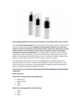 Airless Packaging Market