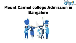 Mount Carmel College Admission in Bangalore
