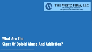 What Are The Signs Of Opioid Abuse And Addiction?