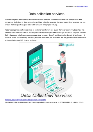 Data collection services