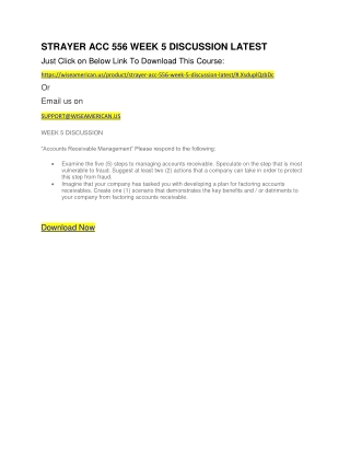 Examine the five (5) steps to managing accounts receivable.