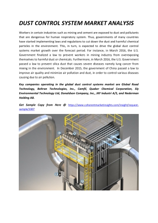 DUST CONTROL SYSTEM MARKET ANALYSIS