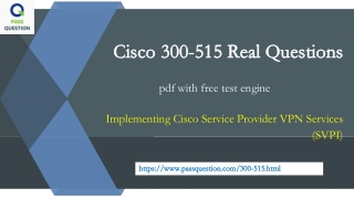 CCNP Service Provider SPVI 300-515 Practice Test Questions