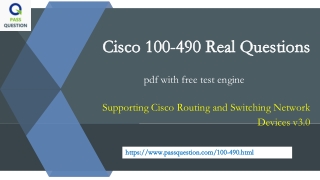 CCT Routing and Switching 100-490 Training Material