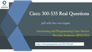 Cisco SPAUTO 300-535 Exam Questions