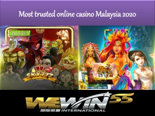 Most trusted online casino Malaysia 2020