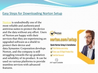 Easy Steps for Downloading Norton Setup