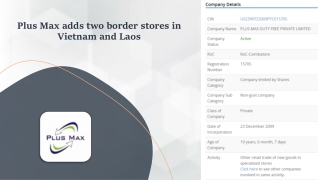 Plus Max adds two border stores in Vietnam and Laos