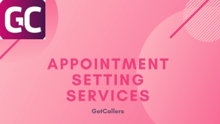 GetCallers | Online Appointment Setter Services