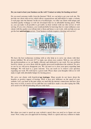 Web Hostingas