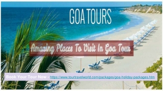 Goa Tour: Plan Goa In The Weekend With Goa Vacation Packages