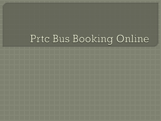 prtc bus booking online