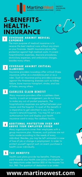 Benefits Of Health Insurance - Martinowest