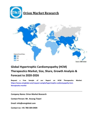 Global Hypertrophic Cardiomyopathy (HCM) Therapeutics Market Size, Industry Share, Growth & Forecast To 2026