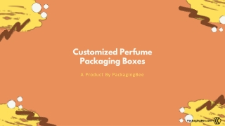 Customized Perfume Packaging Boxes