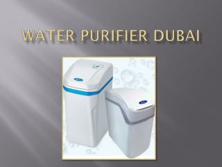What Should You Look While Buying Water Purifier Dubai - So Safe