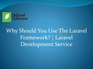 Why Should You Use The Laravel Framework? | Laravel Development Service