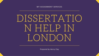 Dissertation Help in London