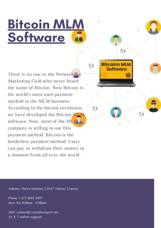 Bitcoin MLM Software | Crypto Developers