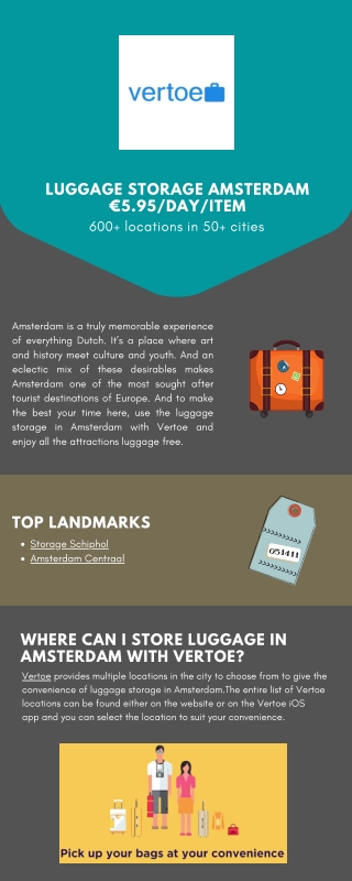 Vertoe Amsterdam Infographic