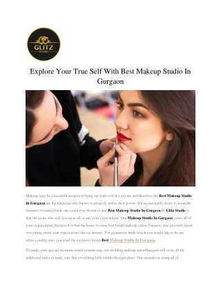 Explore Your True Self With Best Makeup Studio In Gurgaon