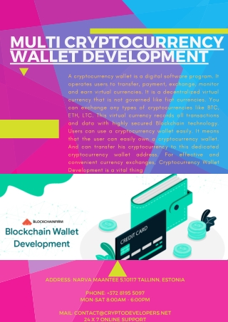 Multi Cryptocurrency Wallet Development | Crypto Developers