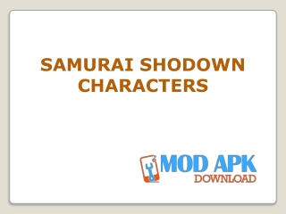 SAMURAI SHODOWN CHARACTERS