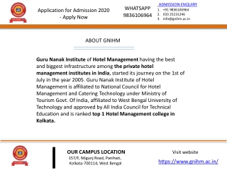 Top hotel management institutes in India